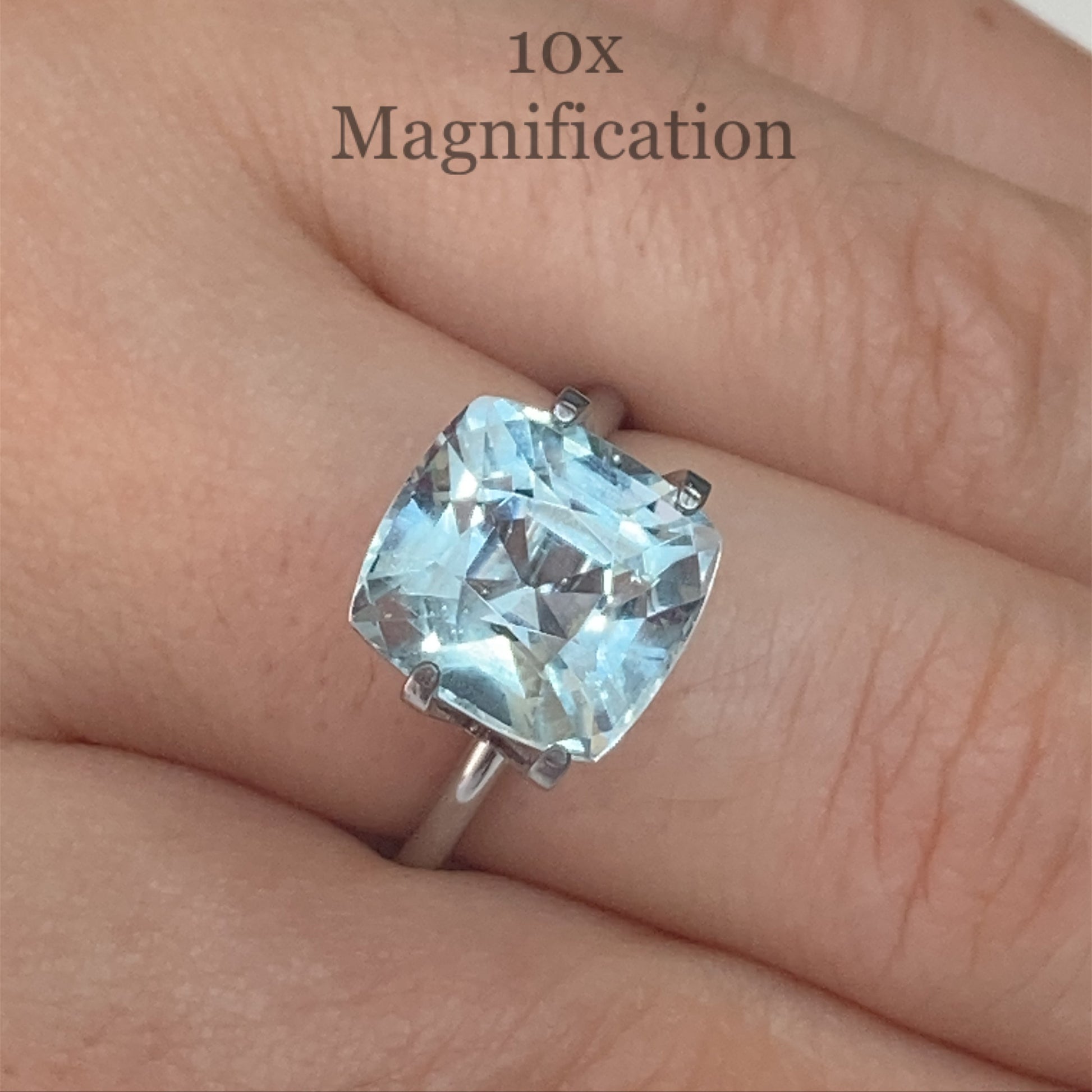 5.43ct Cushion Aquamarine - Skyjems Wholesale Gemstones