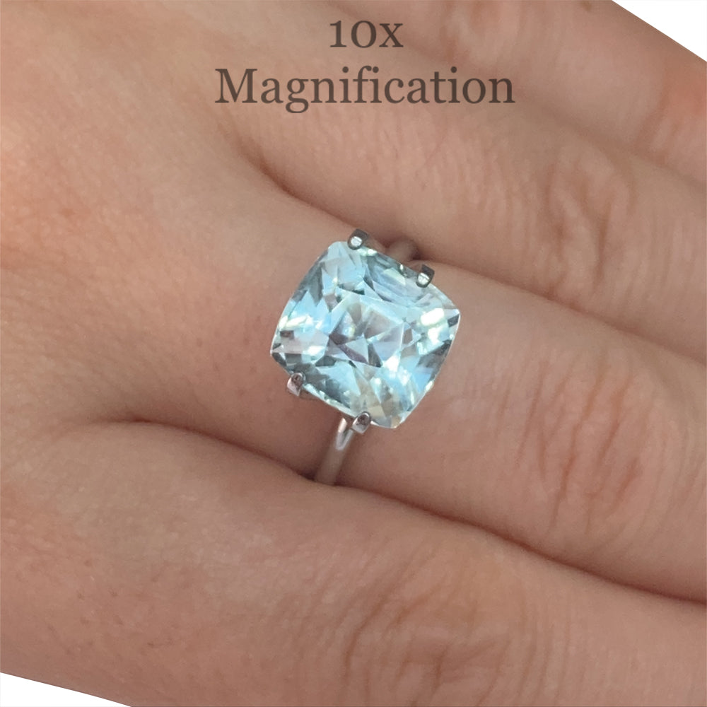 5.43ct Cushion Aquamarine - Skyjems Wholesale Gemstones