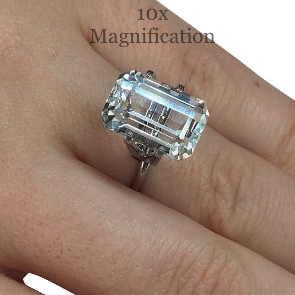 7.8ct Emerald Cut Aquamarine - Skyjems Wholesale Gemstones