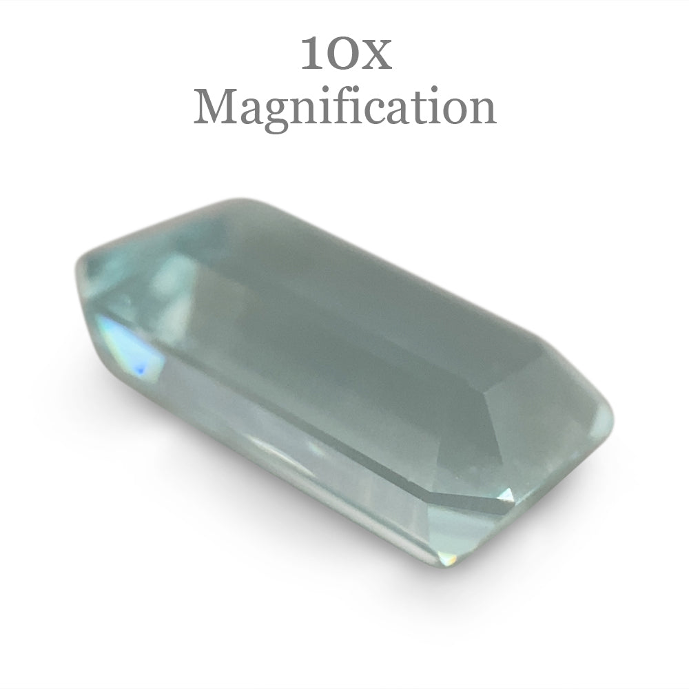 4.84ct Brazilian Aquamarine, light blue emerald cut gemstone from SkyJems' premium loose stone collection