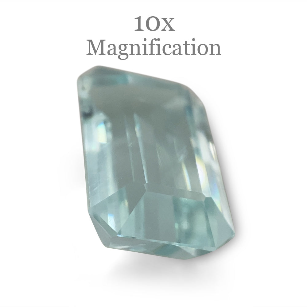 4.84ct Brazilian Aquamarine, light blue emerald cut gemstone from SkyJems' premium beryl collection
