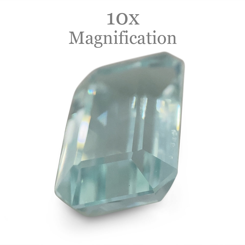 4.84ct Brazilian Aquamarine, light blue emerald cut gemstone from SkyJems' premium loose stone collection