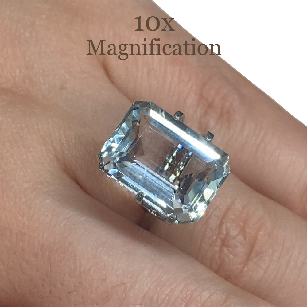 9.29ct Emerald Cut Aquamarine - Skyjems Wholesale Gemstones