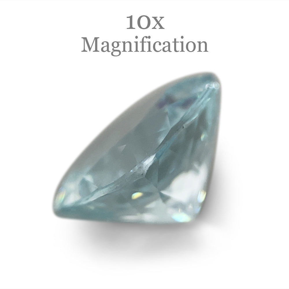 SkyJems 2.68ct Brazilian Blue Cushion Aquamarine - Unheated Natural Beryl Gemstone from Premium Gem Collection