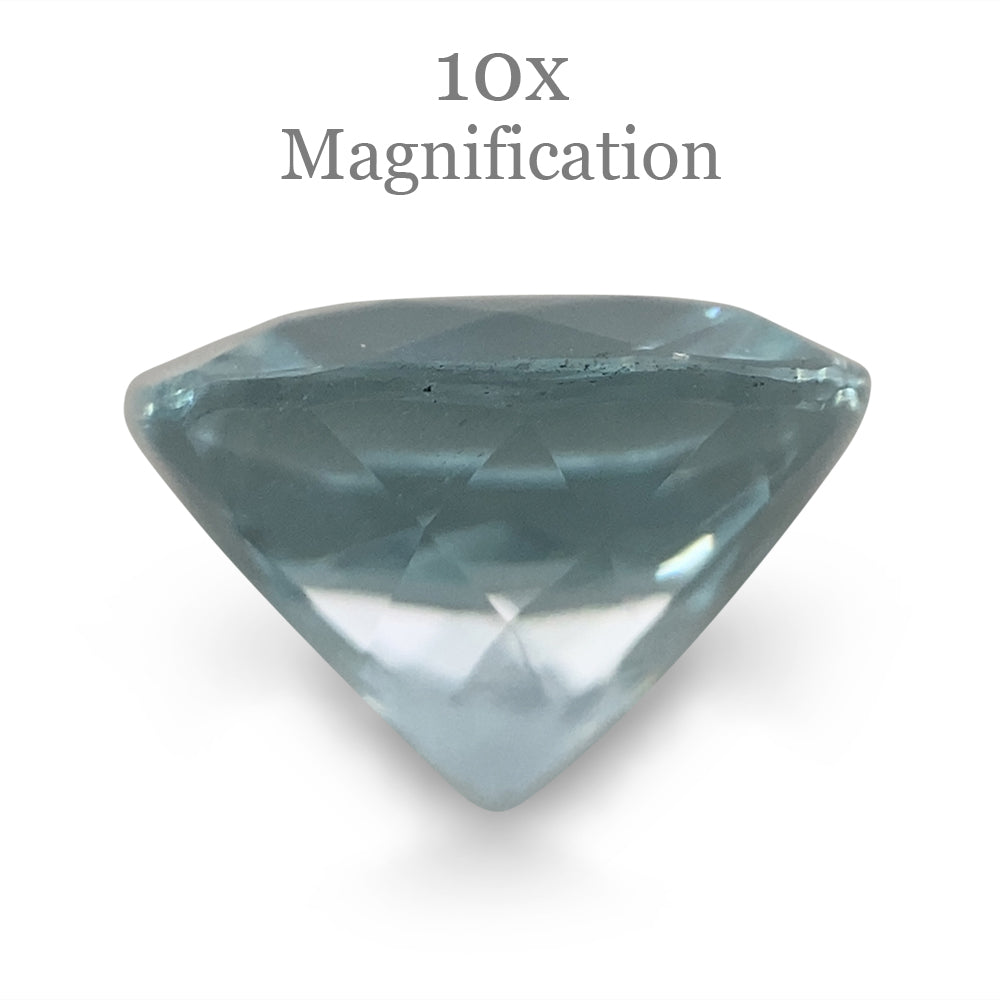 SkyJems 2.68ct Brazilian Blue Cushion Aquamarine - Unheated Natural Beryl Gemstone from Premium Gem Collection