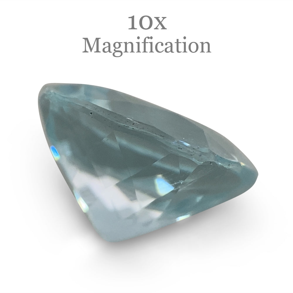 SkyJems 2.68ct Brazilian Blue Aquamarine Cushion Cut Gemstone, Unheated Natural Beryl Crystal