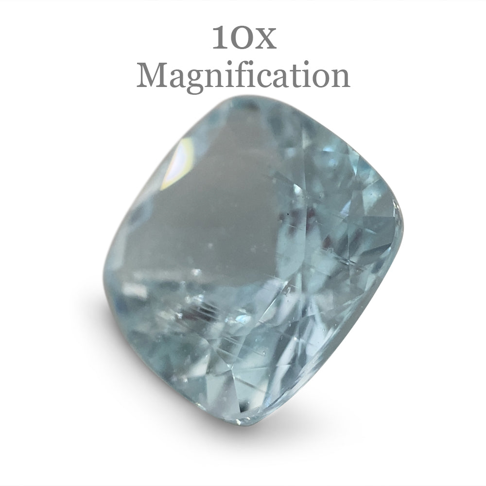 2.83ct Brazilian Blue Cushion Aquamarine Gemstone from SkyJems Rare Gem Collection