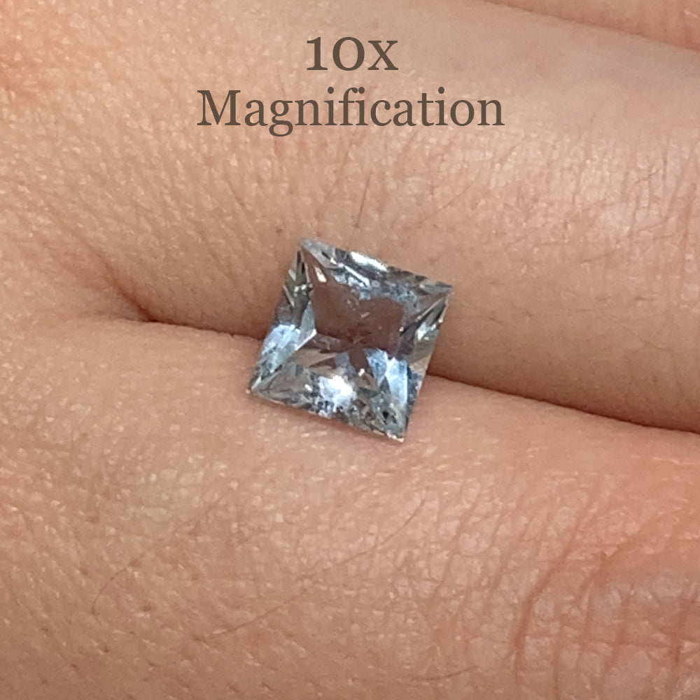 SkyJems 1.53ct Square Brazilian Blue Aquamarine Gemstone, Step Cut Beryl for Fine Jewelry Collection