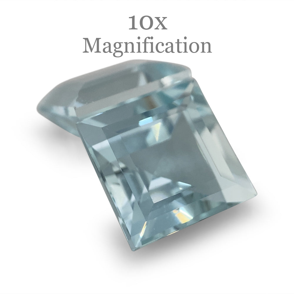 5.2ct Square Aquamarine Pair - Skyjems Wholesale Gemstones