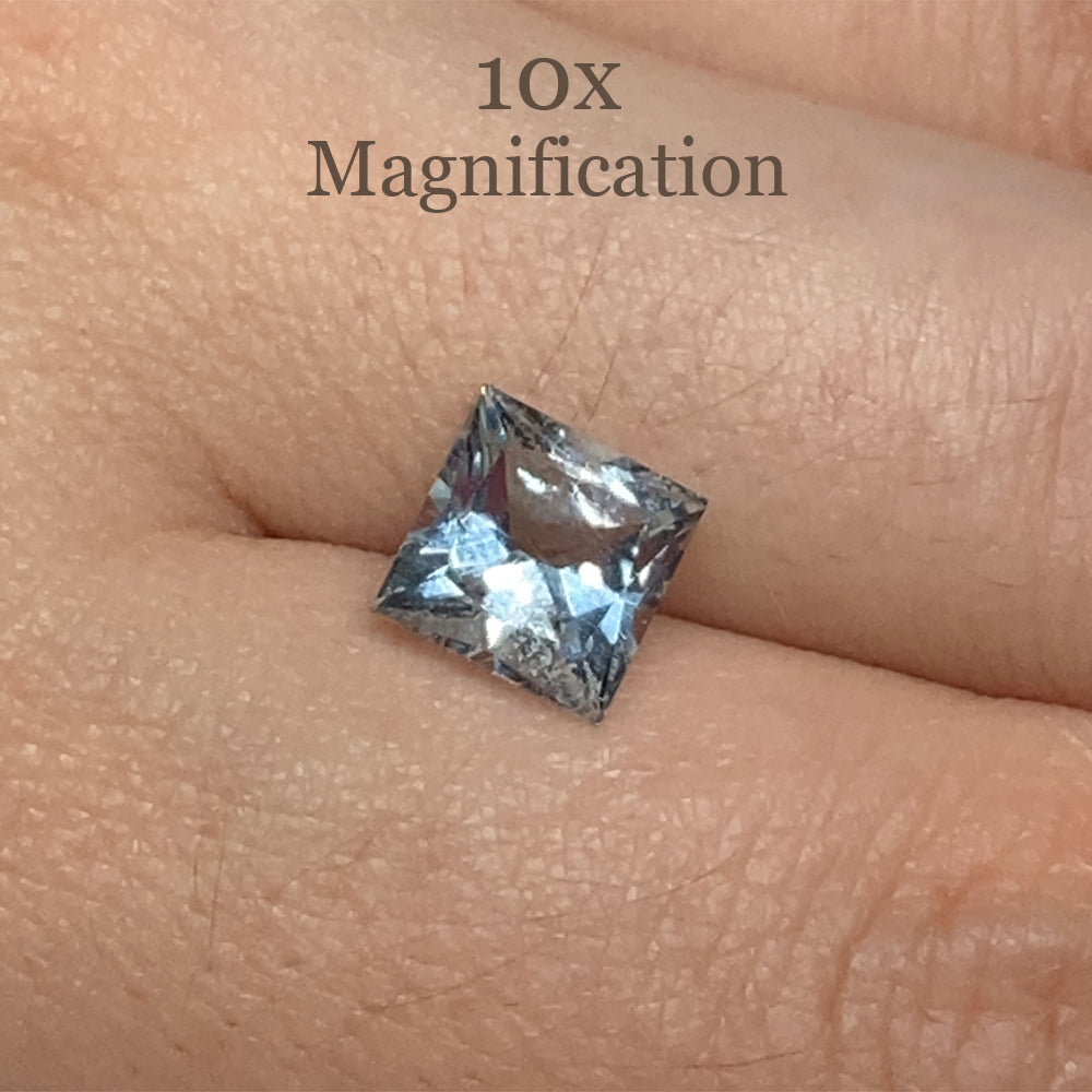 1.9ct Square Brazilian Blue Aquamarine Gemstone from SkyJems, Mixed Cut Beryl Loose Stone