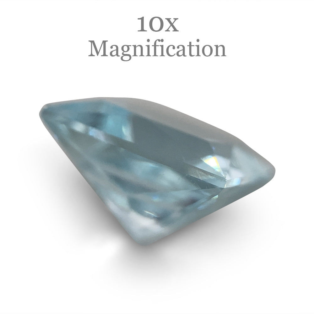 1.9ct Square Brazilian Blue Aquamarine Gemstone from SkyJems, Mixed Cut Beryl Loose Stone