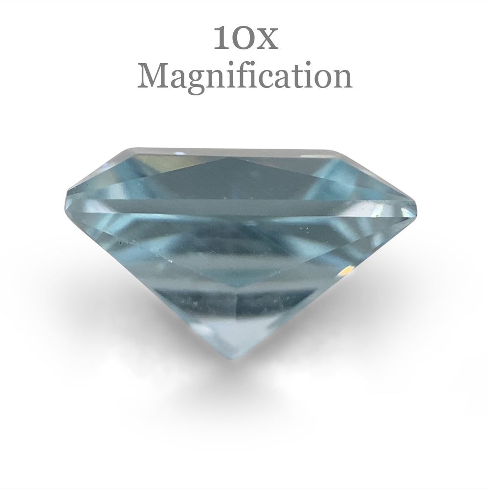 1.9ct Square Brazilian Blue Aquamarine Gemstone from SkyJems, Mixed Cut Beryl Loose Stone