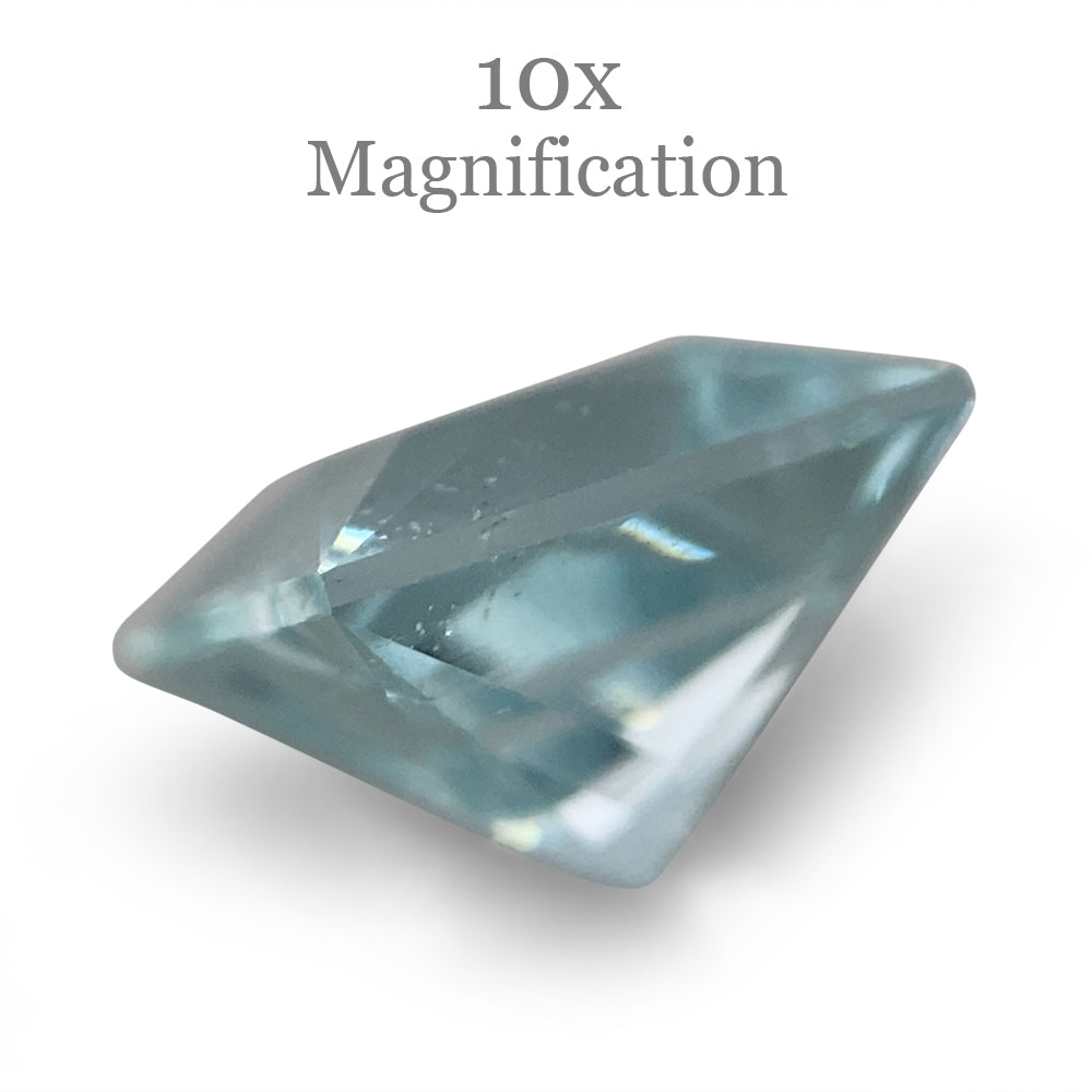 SkyJems 1.53ct Square Brazilian Blue Aquamarine Gemstone, Mixed Cut Beryl from Premium Gem Collection