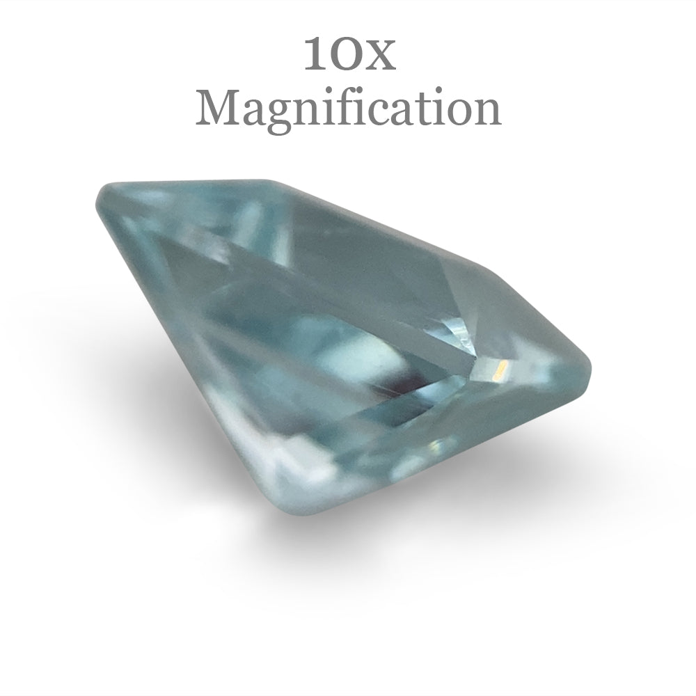 SkyJems 1.53ct Square Brazilian Blue Aquamarine Gemstone, Mixed Cut Beryl from Premium Gem Collection