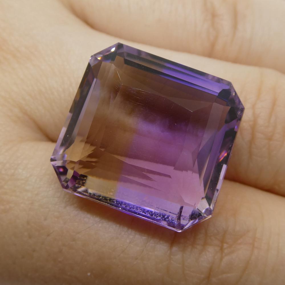 39.25 ct Square Ametrine - Skyjems Wholesale Gemstones