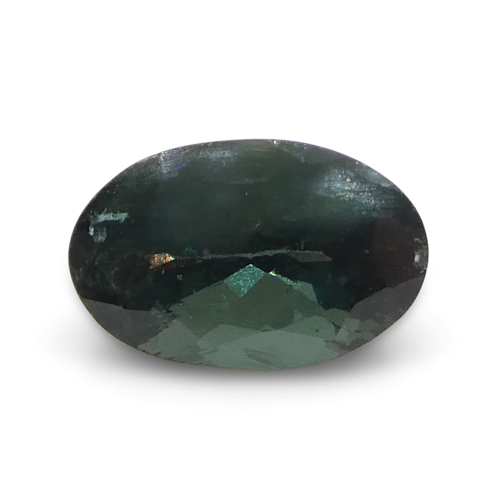 0.68ct Oval Bluish Green to Pinkish Purple Alexandrite from India - Skyjems Wholesale Gemstones