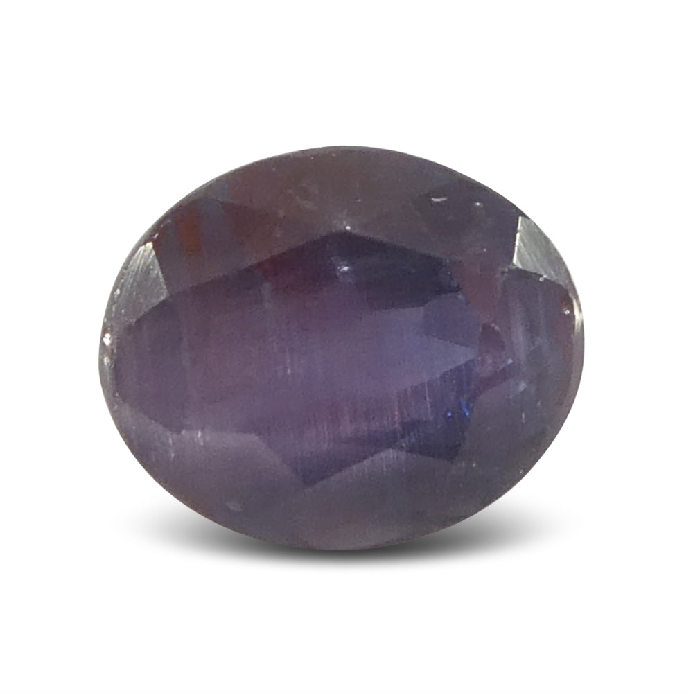 0.58ct Oval Bluish Green to Pinkish Purple Alexandrite from India - Skyjems Wholesale Gemstones