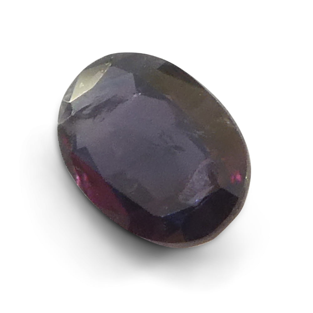 0.49ct Oval Bluish Green to Pinkish Purple Alexandrite from India - Skyjems Wholesale Gemstones