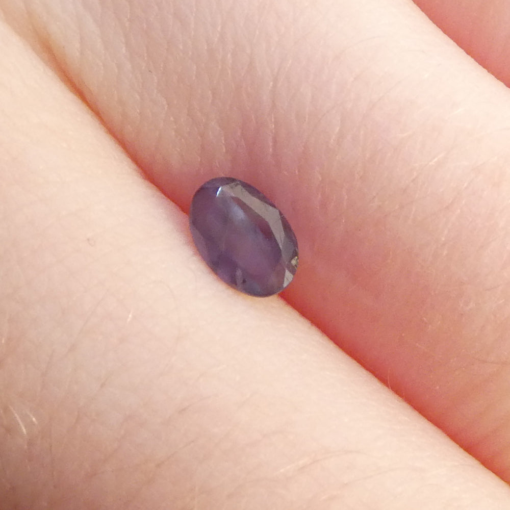 0.5ct Oval Bluish Green to Pinkish Purple Alexandrite from India - Skyjems Wholesale Gemstones