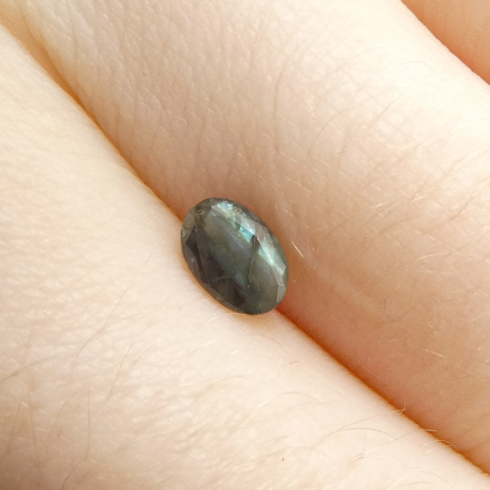 0.5ct Oval Bluish Green to Pinkish Purple Alexandrite from India - Skyjems Wholesale Gemstones