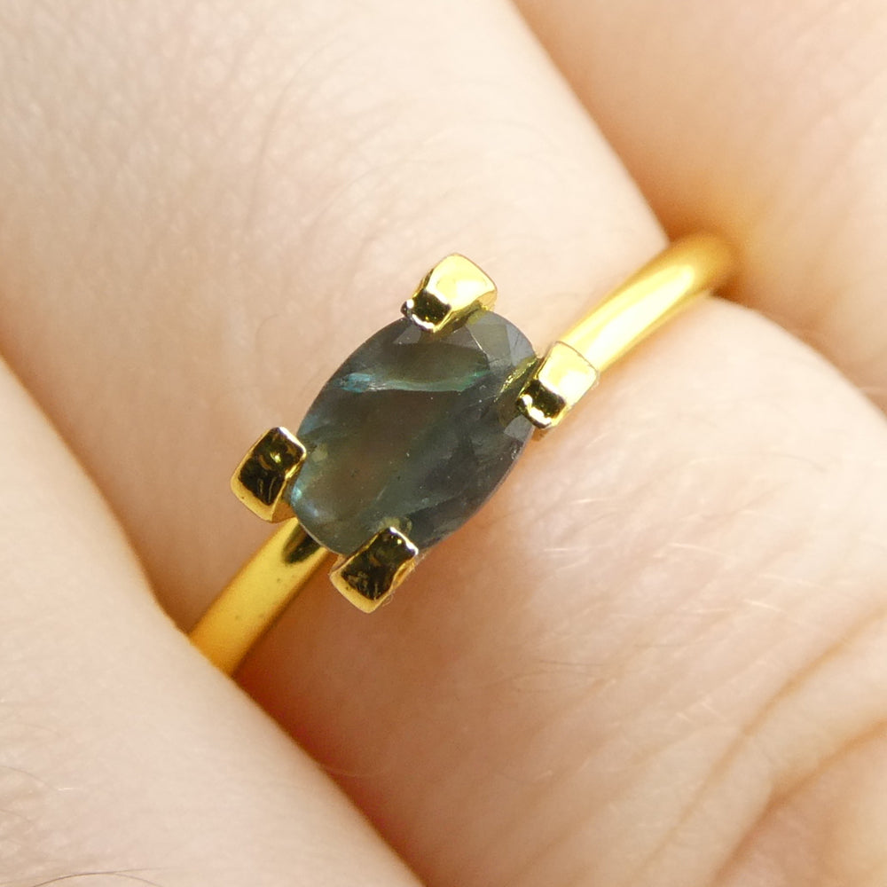 0.5ct Oval Bluish Green to Pinkish Purple Alexandrite from India - Skyjems Wholesale Gemstones