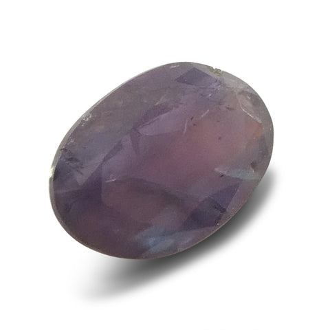 0.5ct Oval Bluish Green to Pinkish Purple Alexandrite from India