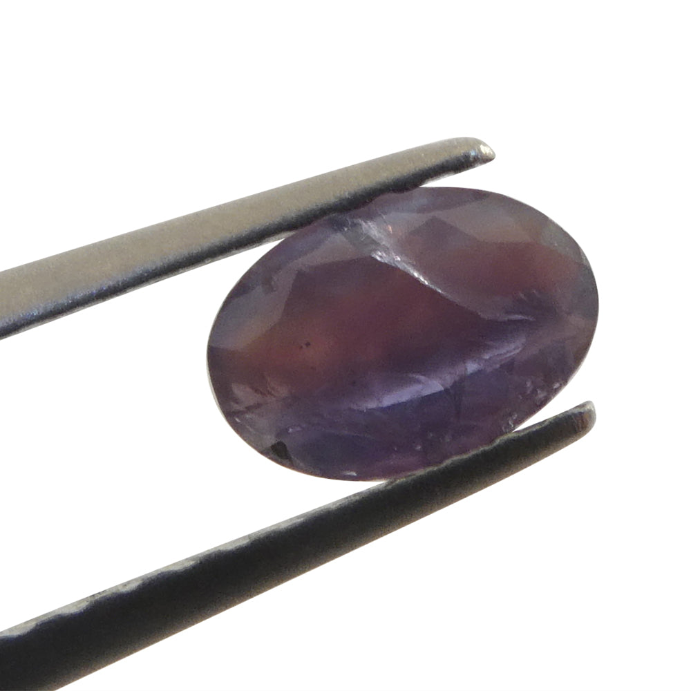 0.5ct Oval Bluish Green to Pinkish Purple Alexandrite from India - Skyjems Wholesale Gemstones