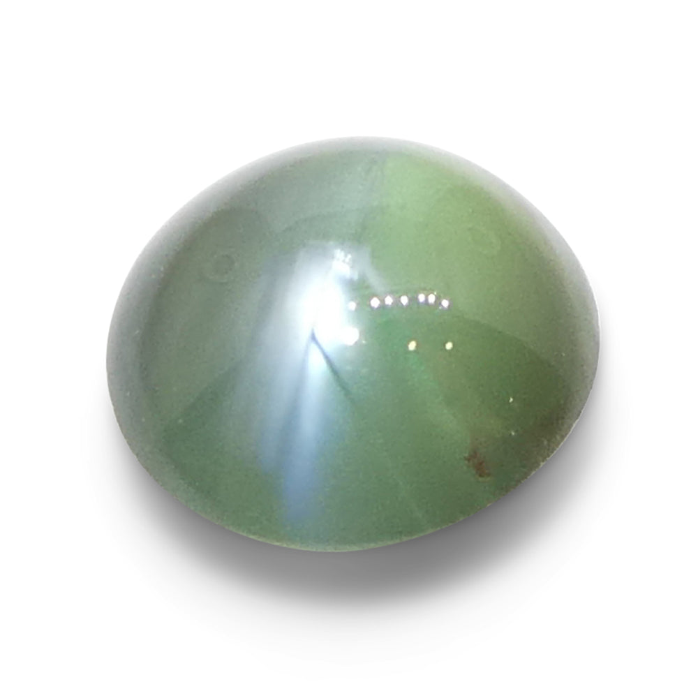 0.85ct Round Cabochon Yellowish Green to Pink-Purple Cat's Eye Alexandrite from India - Skyjems Wholesale Gemstones