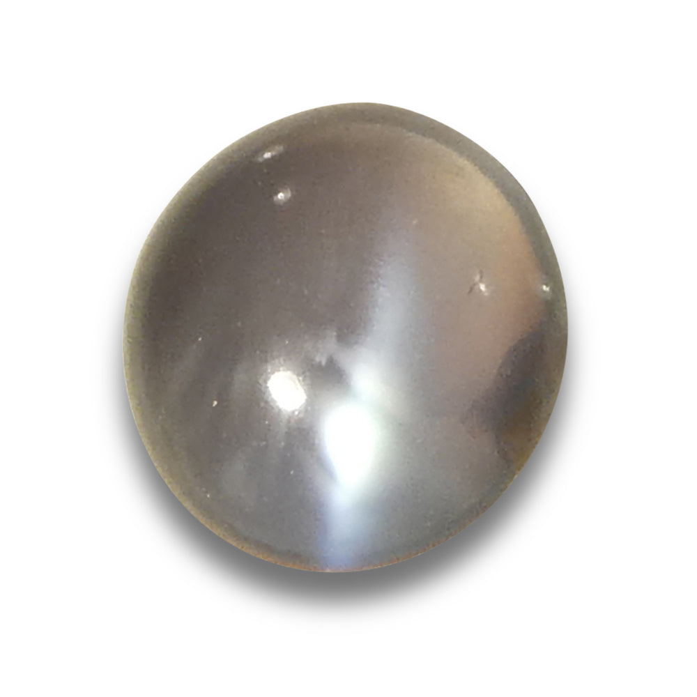 0.85ct Round Cabochon Yellowish Green to Pink-Purple Cat's Eye Alexandrite from India - Skyjems Wholesale Gemstones