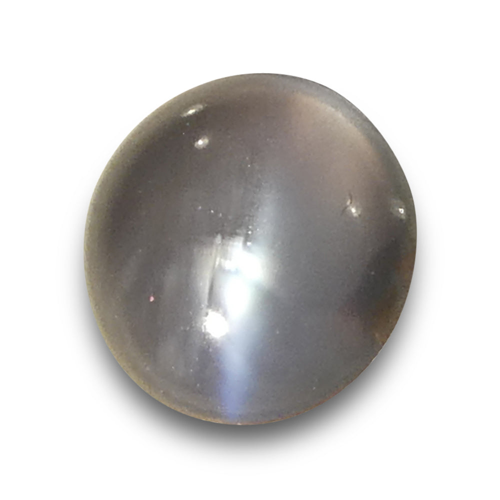 0.85ct Round Cabochon Yellowish Green to Pink-Purple Cat's Eye Alexandrite from India - Skyjems Wholesale Gemstones