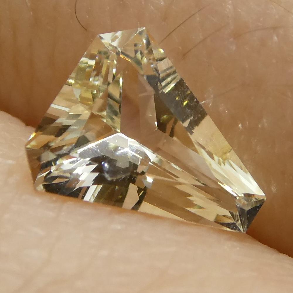 0.73ct Yellow Sapphire from Sri Lanka, Trapeze Cut Gemstone by SkyJems - Rare Unheated Transparent Yellow Gem