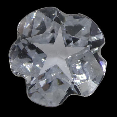 0.57ct White Sapphire Flower - Skyjems Wholesale Gemstones