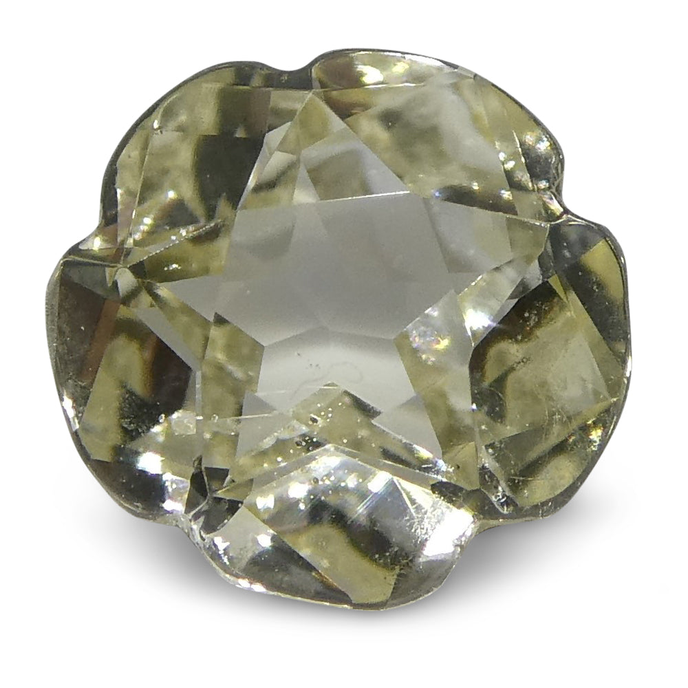 0.76ct Yellow Ceylon Sapphire Flower Mixed Cut Gemstone from SkyJems Canadian Gem Specialists