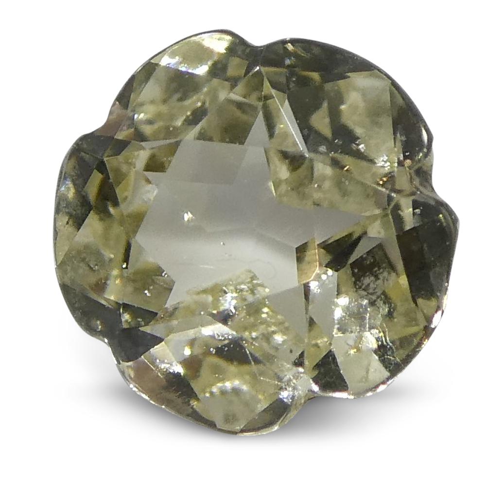 0.76ct Yellow Ceylon Sapphire Flower Mixed Cut Gemstone from SkyJems Canadian Fine Jewelry Collection