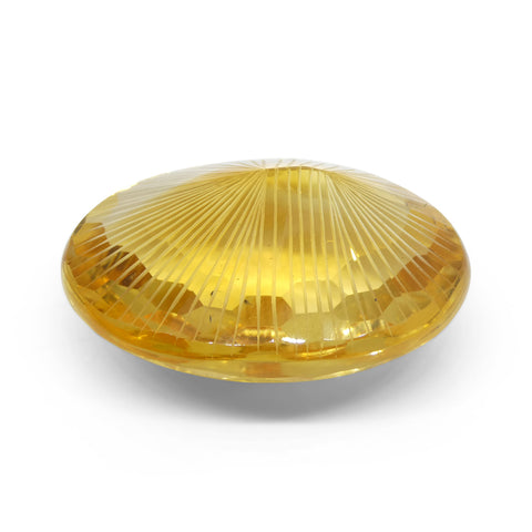 89.12ct Oval Yellow Honeycomb Starburst Citrine from Brazil