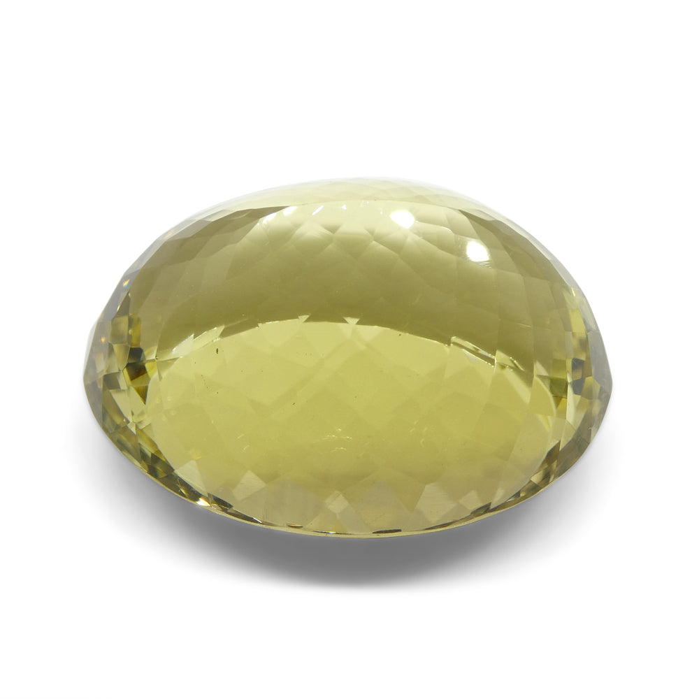 146.82ct Oval Lemon Yellow Citrine from Brazil - Skyjems Wholesale Gemstones