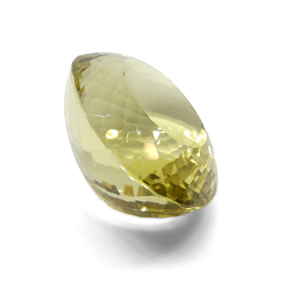 146.82ct Oval Lemon Yellow Citrine from Brazil - Skyjems Wholesale Gemstones