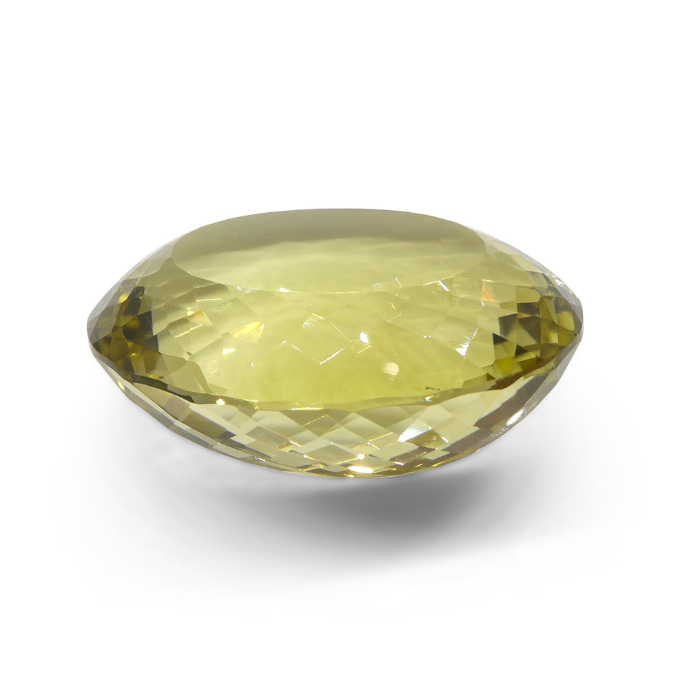 163.36ct Oval Lemon Yellow Citrine from Brazil - Skyjems Wholesale Gemstones