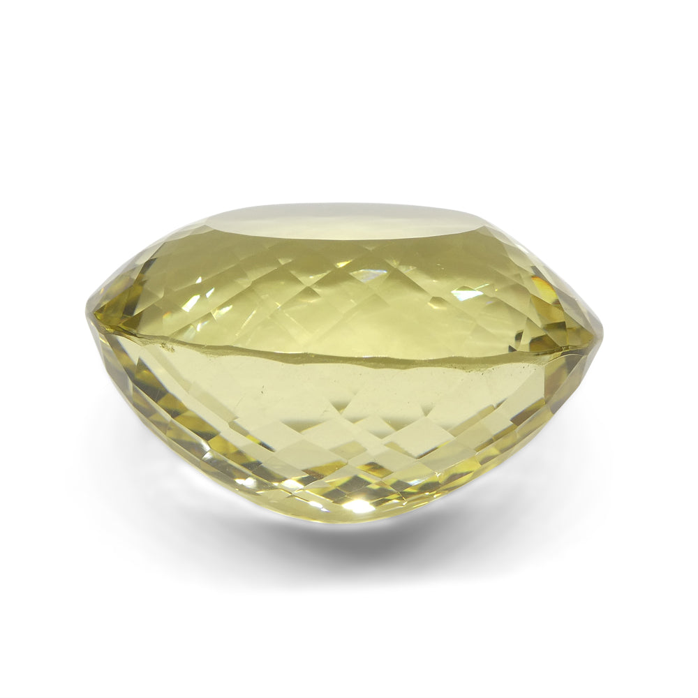 162.76ct Oval Lemon Yellow Citrine from Brazil - Skyjems Wholesale Gemstones