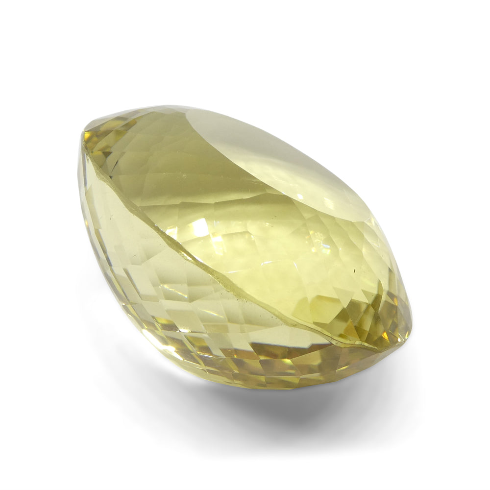 162.76ct Oval Lemon Yellow Citrine from Brazil - Skyjems Wholesale Gemstones