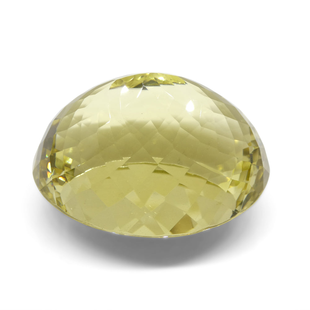 162.76ct Oval Lemon Yellow Citrine from Brazil - Skyjems Wholesale Gemstones