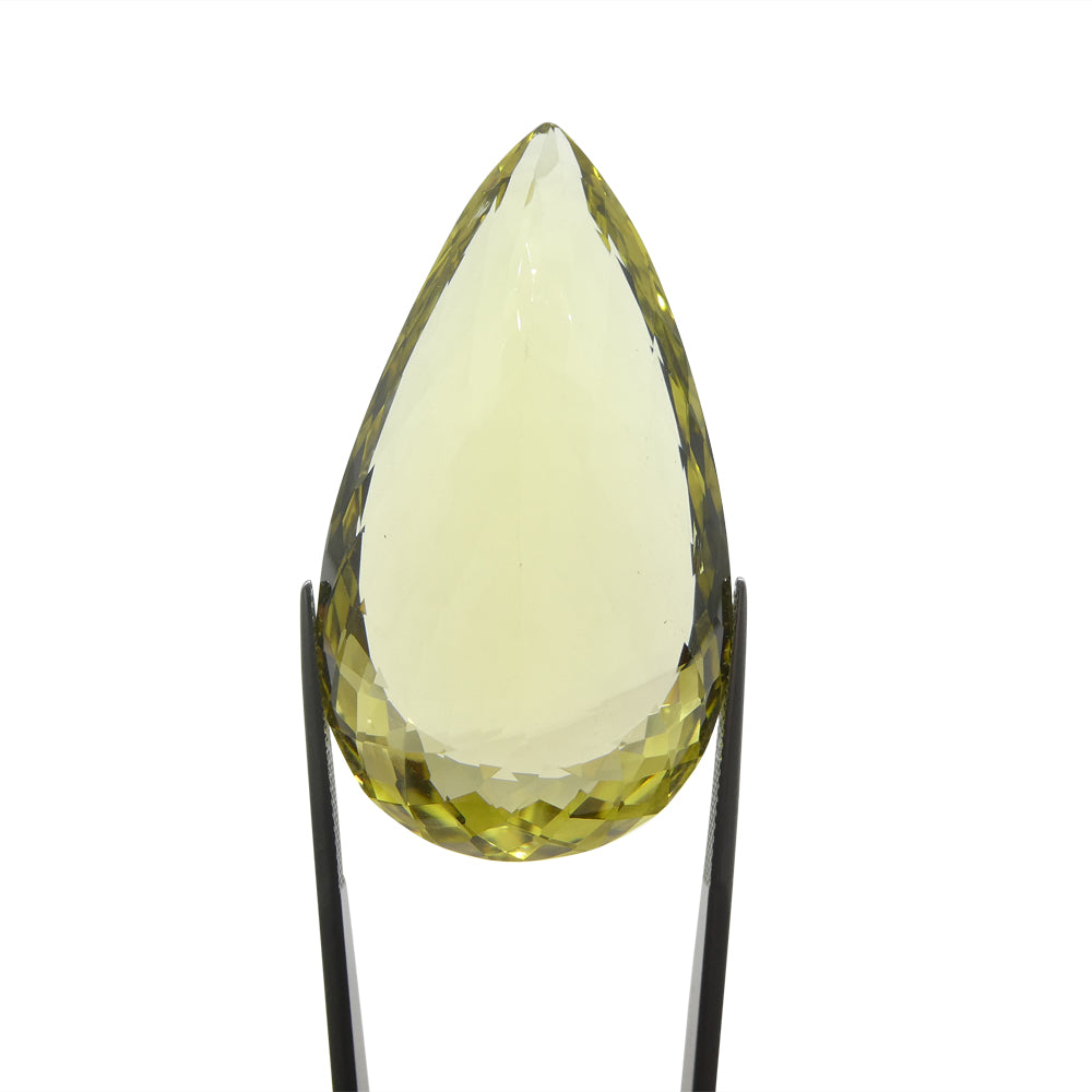 131.4ct Pear Lemon Yellow Citrine from Brazil - Skyjems Wholesale Gemstones