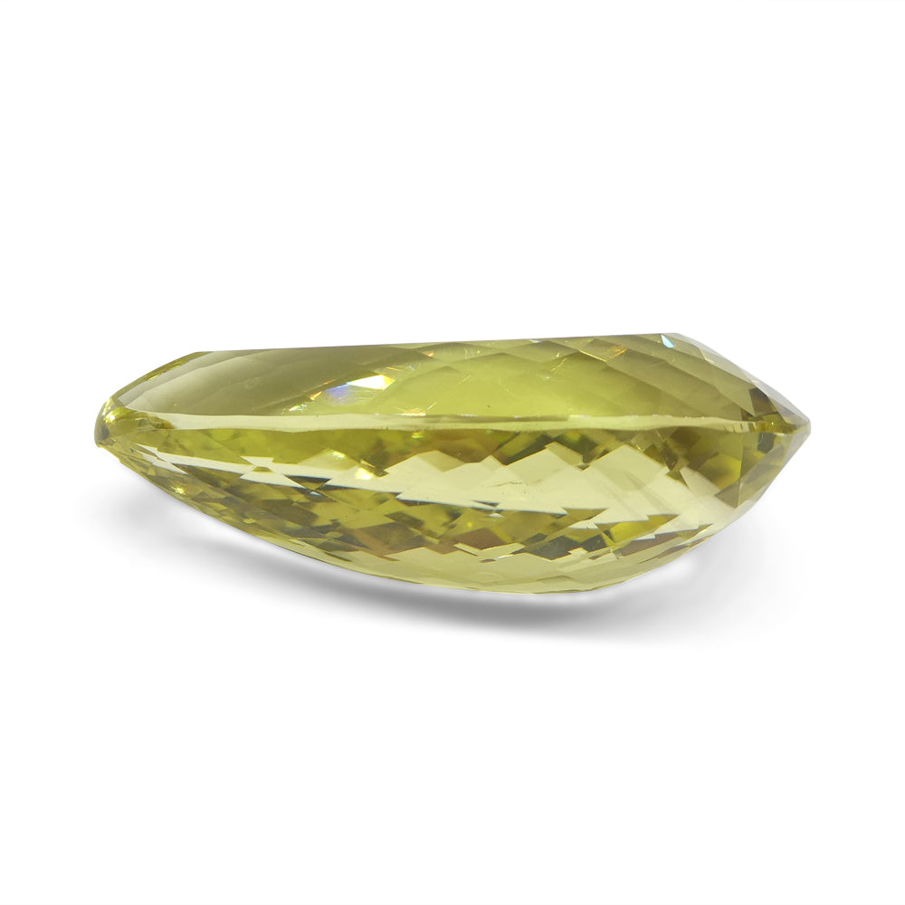 131.4ct Pear Lemon Yellow Citrine from Brazil - Skyjems Wholesale Gemstones