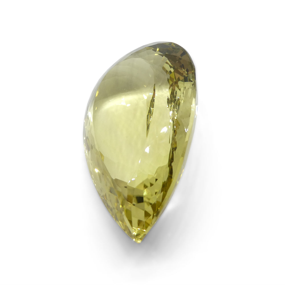 158.53ct Pear Lemon Yellow Citrine from Brazil - Skyjems Wholesale Gemstones