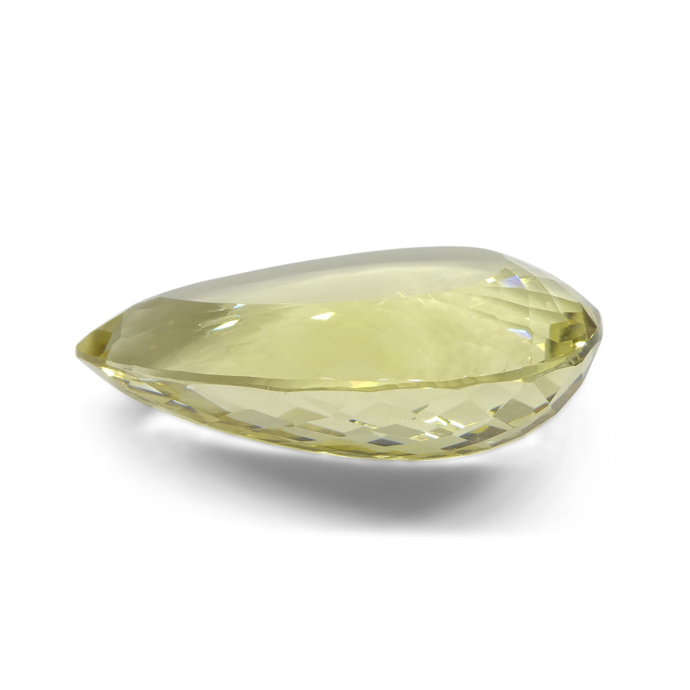 158.53ct Pear Lemon Yellow Citrine from Brazil - Skyjems Wholesale Gemstones