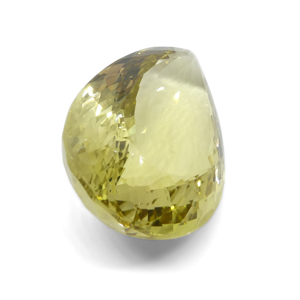 158.53ct Pear Lemon Yellow Citrine from Brazil - Skyjems Wholesale Gemstones