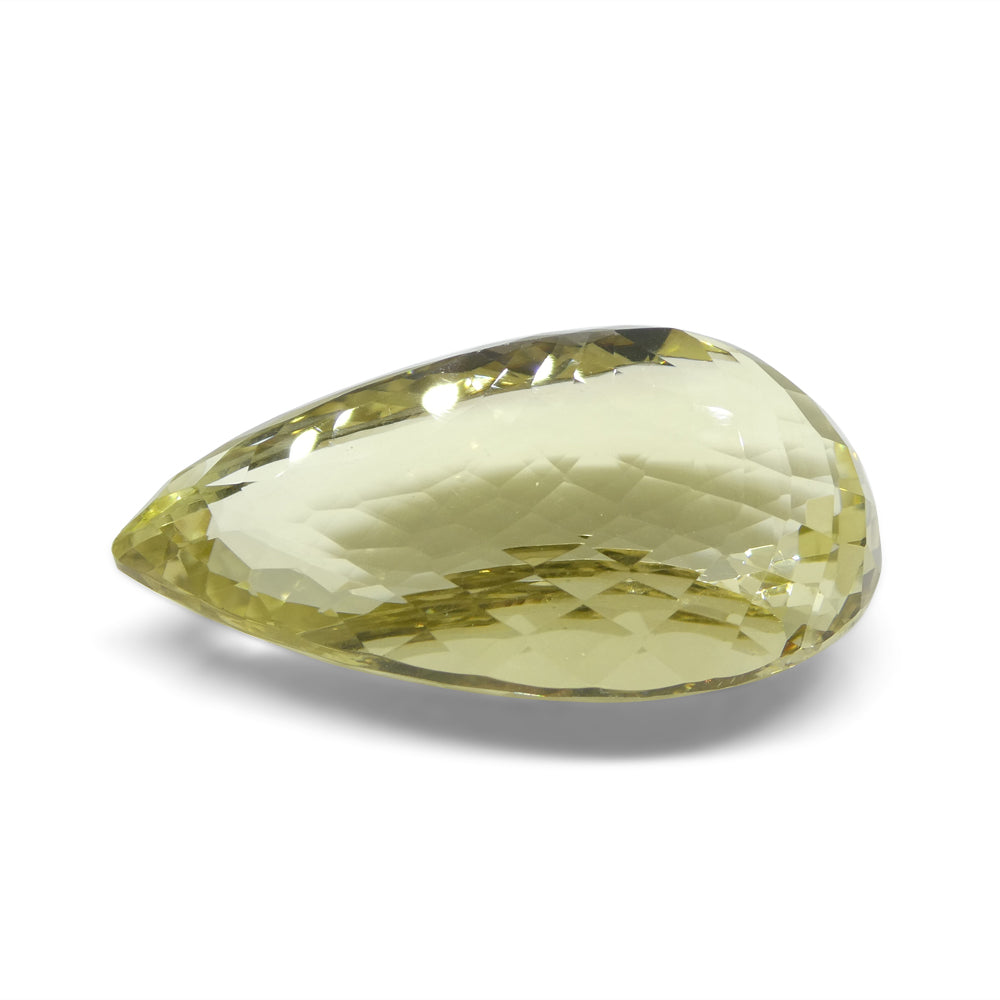 157.96ct Pear Lemon Yellow Citrine from Brazil - Skyjems Wholesale Gemstones