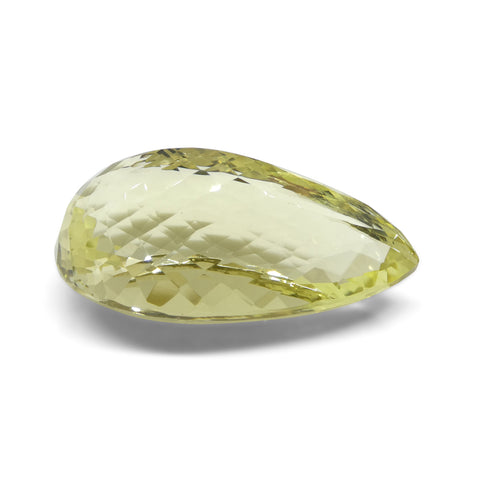157.96ct Pear Lemon Yellow Citrine from Brazil