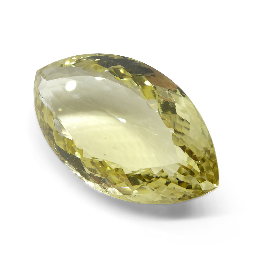 115.39ct Marquise Lemon Yellow Citrine from Brazil - Skyjems Wholesale Gemstones