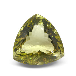 158.59ct Trillion Lemon Yellow Citrine from Brazil - Skyjems Wholesale Gemstones